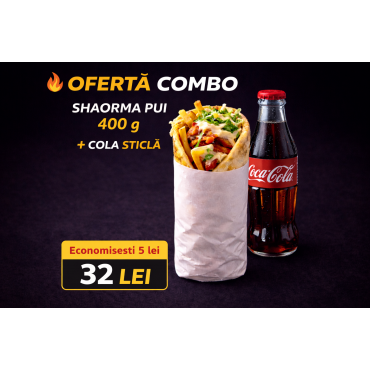 MENIU Shaorma mica + Coca-Cola