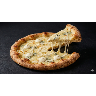 🧀 Pizza Quattro Formaggi – Simfonia celor Patru Brânzeturi 