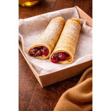 Clatite cu dulceata de visine