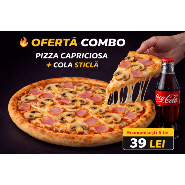 Meniu Pizza Capriciosa + Coca-Cola