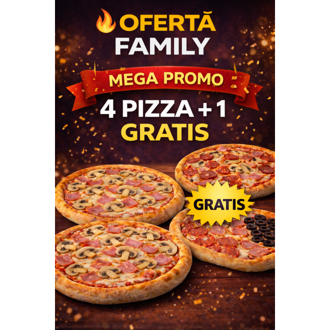  cumperi 4 pizza si ai 1 gratis