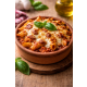 penne al forno cu pui si mozarella